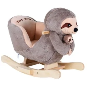 Balansoar din lemn pentru copii Knorr Toys Lenesul Luis include marioneta de mana din plus 65x32x50 cm