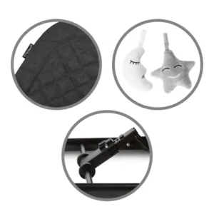Balansoar pentru copii Kidwell Laro Wooden Black