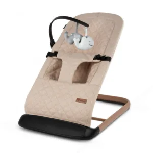 Balansoar pentru copii Kidwell full beige wooden pliabil