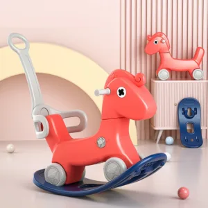 Balansoar pentru copii Nichiduta Garden Rocking Horse Red 3 in 1