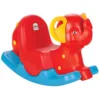 Balansoar pentru copii Pilsan Happy Elephant red cu spatar inalt