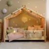 Baldachin muselina pentru pat tip casuta