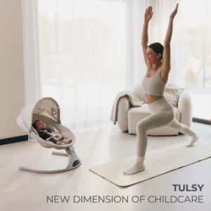 Baloansoar electric pentru copii Kinderkraft Tulsy Grey cu telecomanda