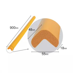 Banda protectie mobilier pentru copii Car Boy Safety Crem 90 cm din spuma 55x900x48x18 cm