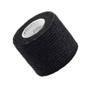 Bandaj elastic autoadeziv Vitammy Autoband tehnologie cu microfibre fara lipici rezistent la apa 5 x 450 cm negru