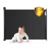 Bariera de protectie extensibila pentru scari si usi 50-140 cm Nukido 718400 negru