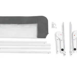Bariera de protectie pentru copii BabyJem Gri 120 x 48