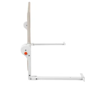 Bariera de protectie pentru pat copii KikkaBoo I am Safe Beige 120 cm