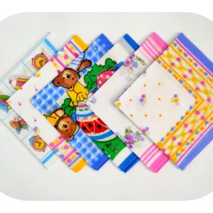 Batistuta reutilizabila din bumbac pentru copii 25 x 25 cm Multicolor