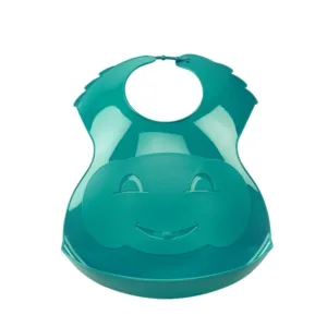 Baveta Thermobaby din plastic moale Deep Peacock