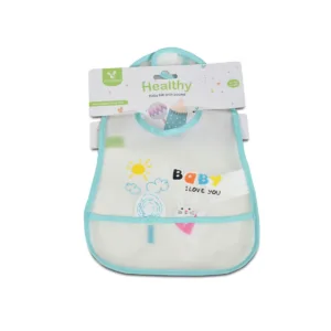 Baveta cu buzunar Cangaroo Healthy Blue