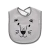 Baveta din bumbac BabyJem Cute animals Grey