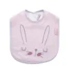 Baveta din bumbac BabyJem Cute animals Pink