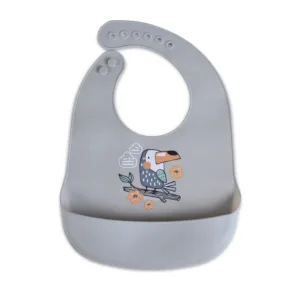 Baveta din silicon Cangaroo Rooibos Gri