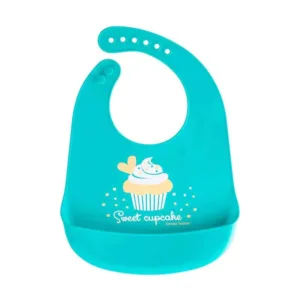 Baveta din silicon Canpol Sweet Cupcake Blue