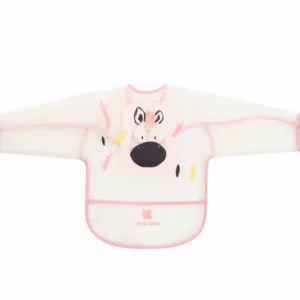 Baveta impermeabila KikkaBoo cu maneci si buzunar Arty Pink