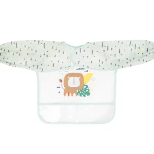 Baveta impermeabila KikkaBoo cu maneci si buzunar Savanna Mint