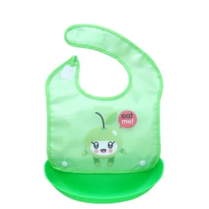 Baveta Little Mom Apple Green impermeabila