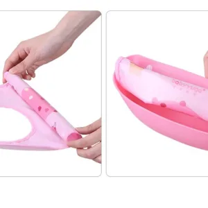 Baveta Little Mom Cupcake Pink impermeabila