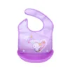 Baveta Little Mom Purple Cat impermeabila