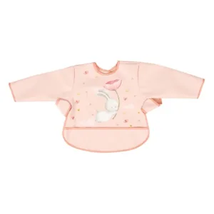 Baveta impermeabila cu maneci lungi Rabbit with Flower