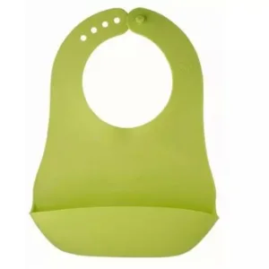 Baveta impermeabila moale Apple green +6 luni Rotho Baby Design