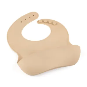 Baveta moale PetiteMars cu buzunar colector TakeMatch silicon bej