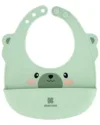 Baveta pentru bebelusi KikkaBoo Mint din silicon