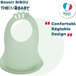 Baveta pentru bebelusi cu sistem colector al hranei Celadon Thermobaby