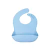 Baveta reglabila din silicon moale pentru bebelusi Oaki bleu