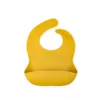 Baveta reglabila din silicon moale pentru bebelusi Oaki galben