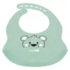 Baveta silicon cu buzunar Freeon Bear Squirell Green