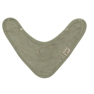 Baveta textila cu doua straturi tip bandana din bambus Whisper Green