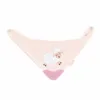 Baveta triunghi cu accesoriu dentitie BabyJem Cowboy Bib Pink