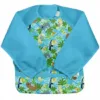 Bavetica multifunctionala cu maneci lungi Green Sprouts Aqua Sloth Jungle 12-24 luni