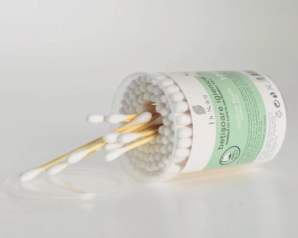 Betisoare igienice din bambus 100 bucati Dr Soleil