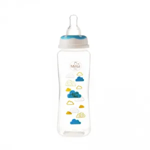 Biberon 250 ml si tetina silicon 3+ bleu