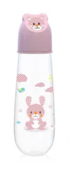 Biberon Animals 250 ml capac decorat 0 luni+ Blush Pink
