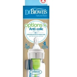 Biberon Dr.Brown Natural Flow 120ml cu sistem ventilatie anticolici