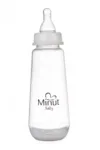 Biberon Minut Baby cu tetina silicon 3+