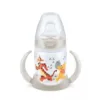 Biberon Nuk First Choice 150ml cu toarte si adaptor din silicon Disney gri 6 luni+