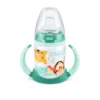 Biberon Nuk First Choice 150ml cu toarte si adaptor din silicon vernil Disney 6 luni+