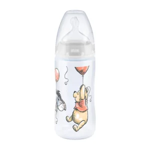 Biberon Nuk First Choice 300 ml tetina silicon Disney Eeyore gri 0-6 luni