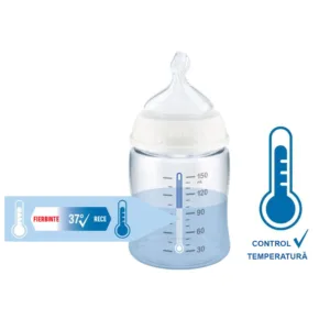 Biberon Nuk First Choice PP 150 ml tetina silicon M 0-6 luni crocodil