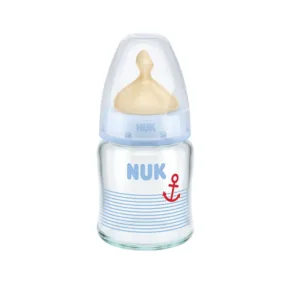 Biberon Nuk First Choice Plus Sticla 120ml tetina Latex M 0-6 luni bleu