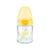 Biberon Nuk First Choice Plus Sticla 120ml tetina silicon M 0-6 luni galben