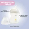 Biberon PP Chicco Natural Feeling 250ml tetina silicon fara BPA  2luni+