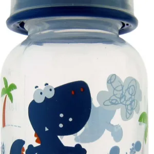 Biberon PP decorat Primii Pasi 125 ml albastru