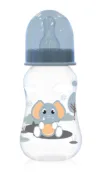 Biberon cu capac Lorelli Elephant Moonlight Blue 0 luni+ 125 ml