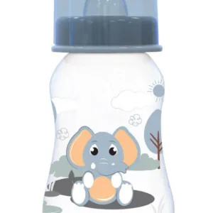 Biberon cu capac Lorelli 0 luni+ 125 ml Elephant Moonlight Blue